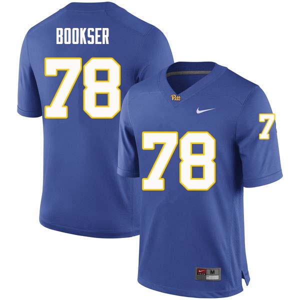 Men #78 Alex Bookser Pittsburgh Panthers College Football Jerseys Sale-Royal